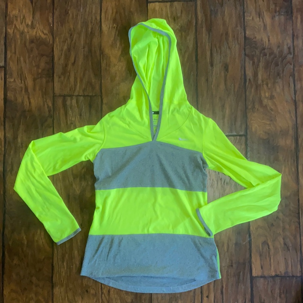 Nike Dri-Fit neon running shirt